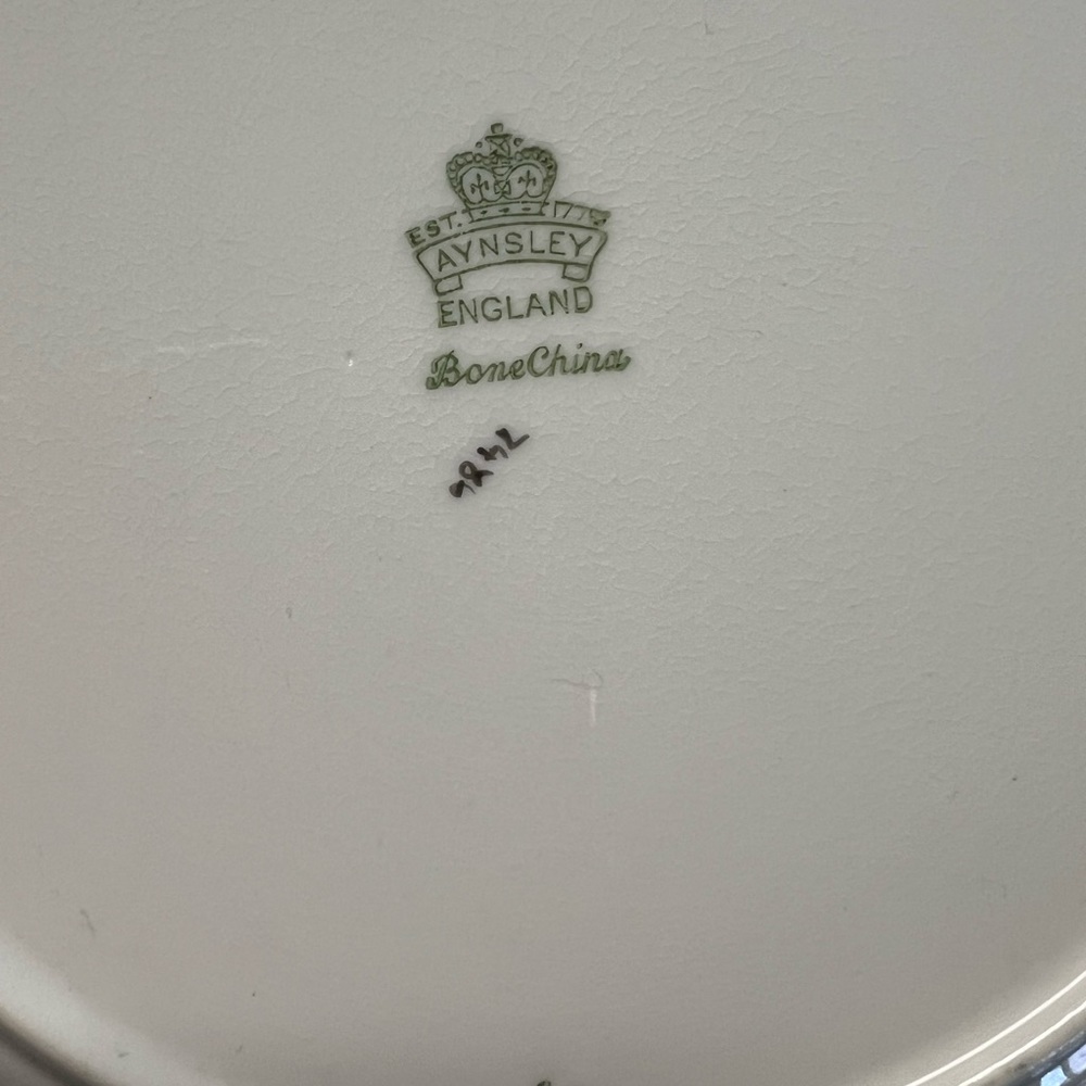 Aynsley floral salad plates